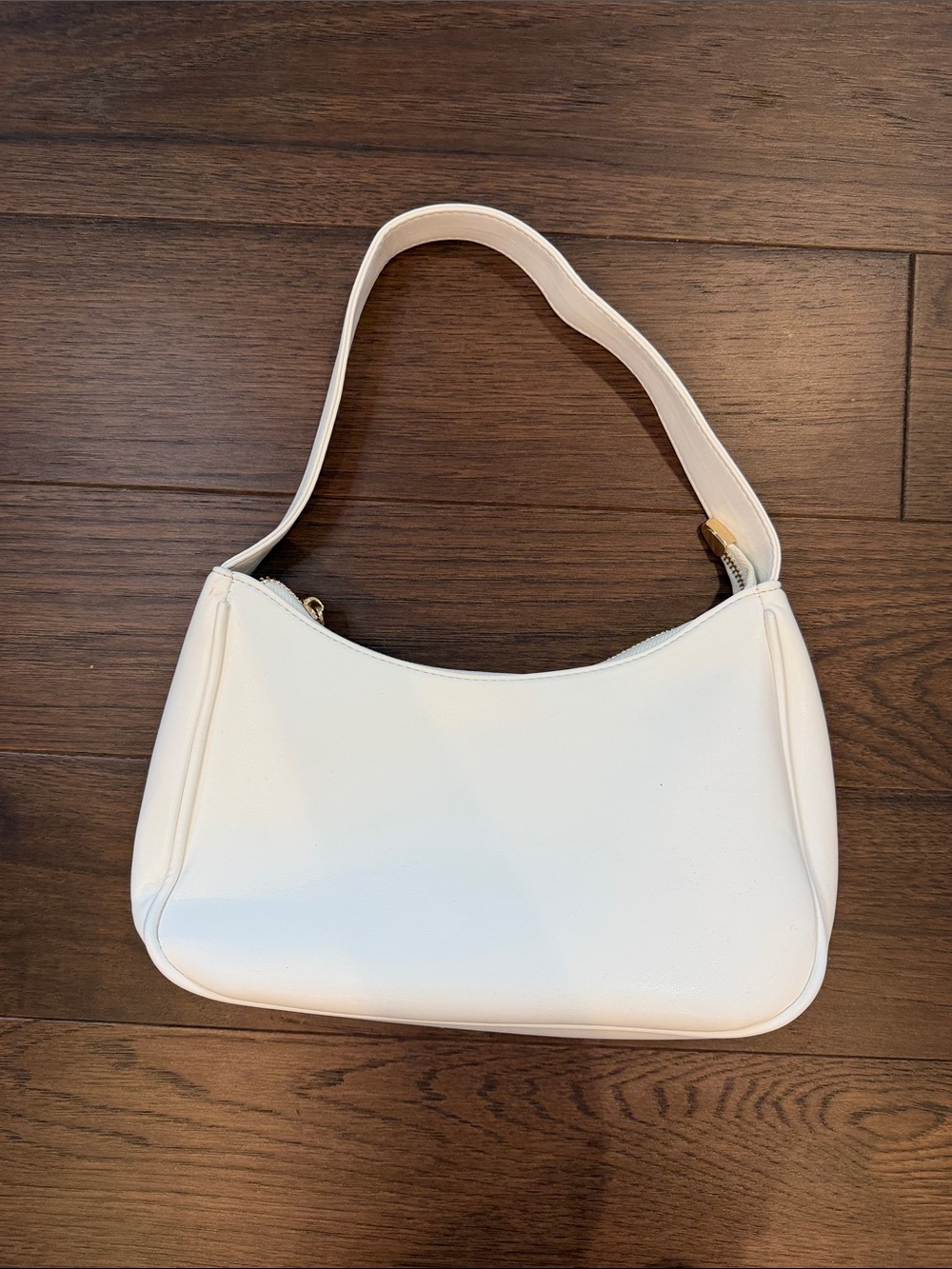 Classic White Shoulder Bag - Minimalist Women's Handbag - C76-061